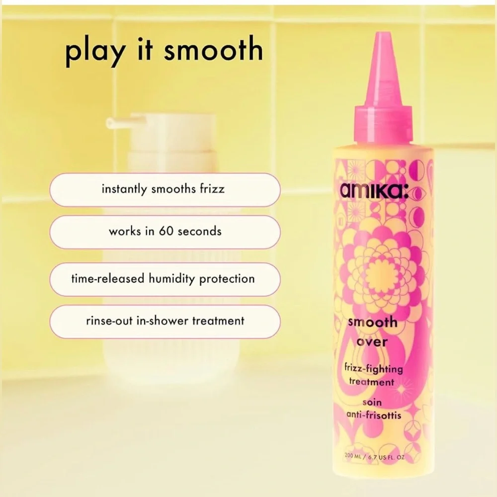 New Amika Smooth Over Frizz Fighting Treatment 200ml/6.7 FL OZ